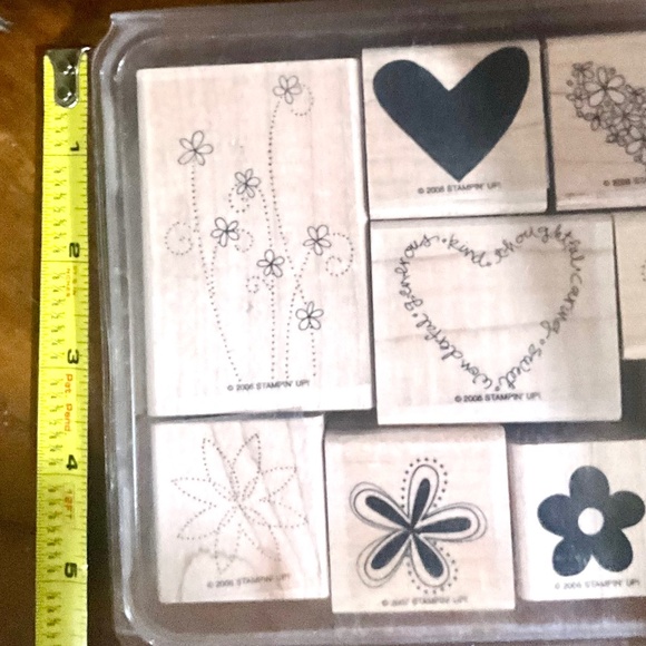 18 Rubber Mounted Wood Stamps -  3 Stampin Up Vintage sets - Picture 9 of 11